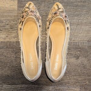 Bella Belle Mesh Beaded Ballet Flats